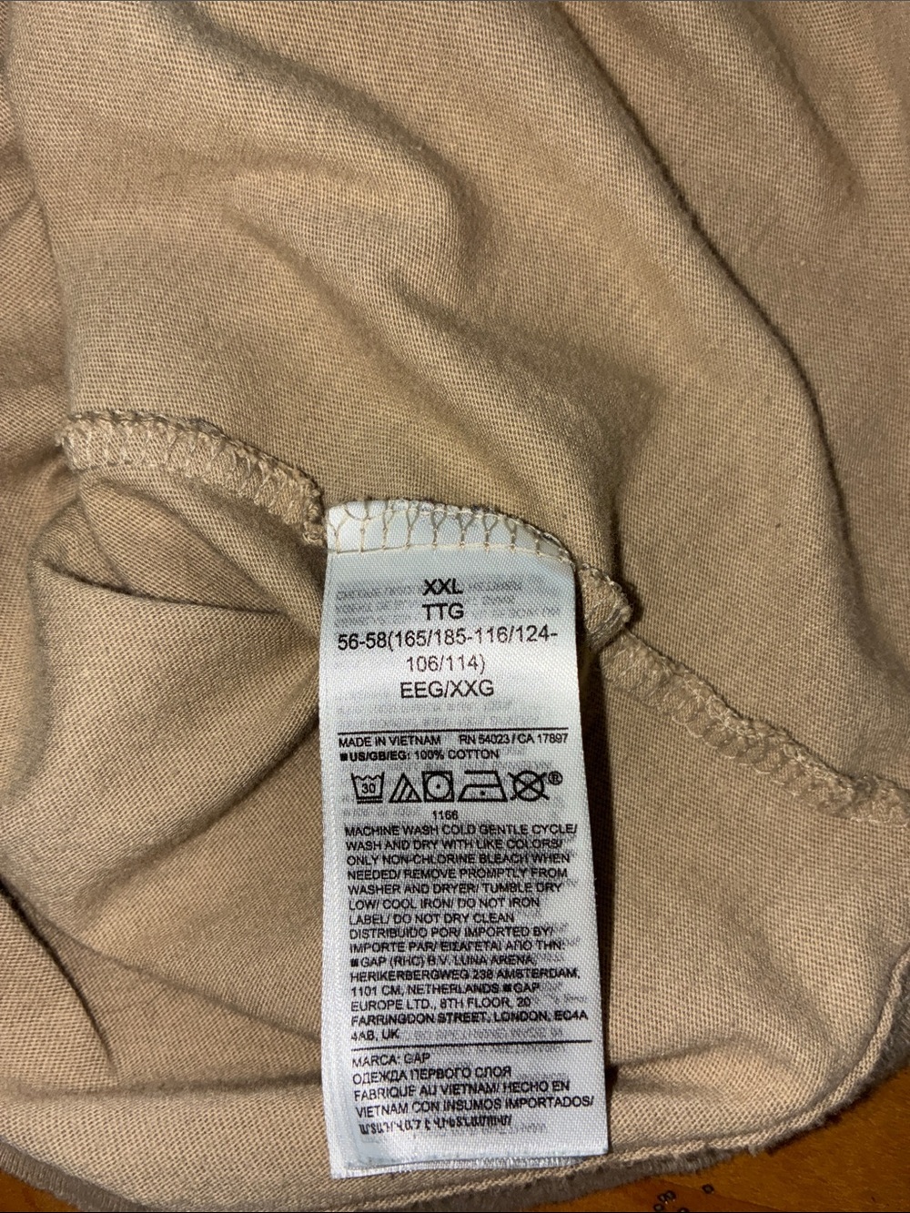 GAP/ARIZONA JEAN CO/NEXT LEVEL APPAREL Excellent Men’s Beige, Green & Olive Tees - Picture 5 of 11